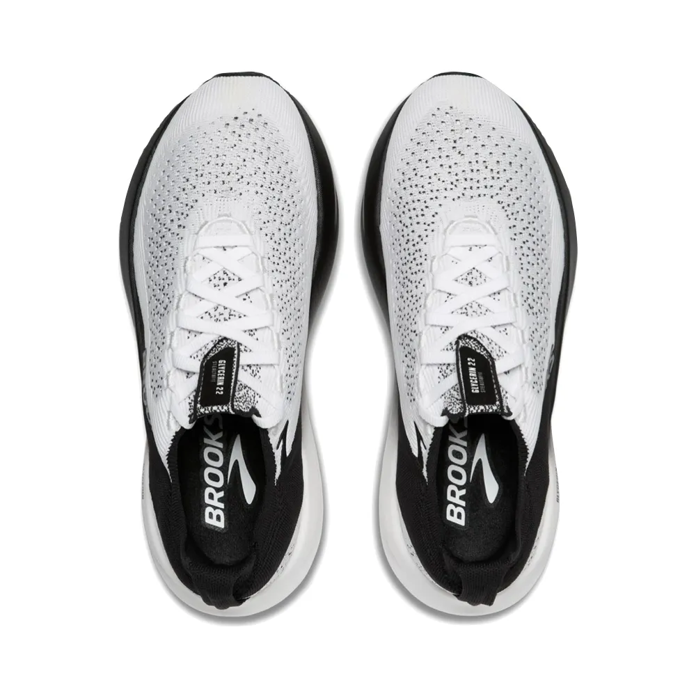 Brooks Herren Glycerin StealthFit 22 Sneaker in Weiß/Grau/Schwarz
