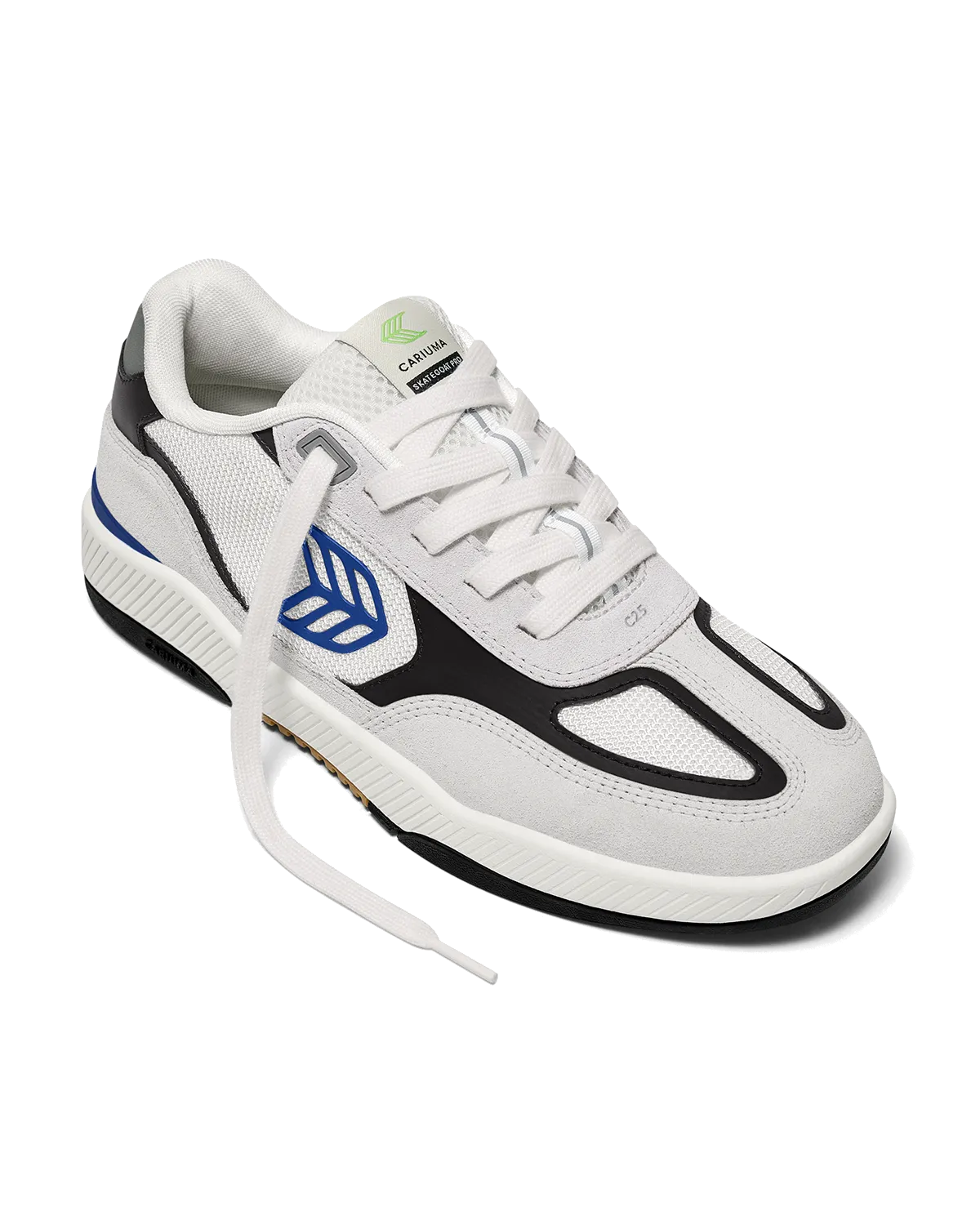 Cariuma Schuhe Skategoat C25 Schuhe in Rauchweiß, Schwarz & Blau