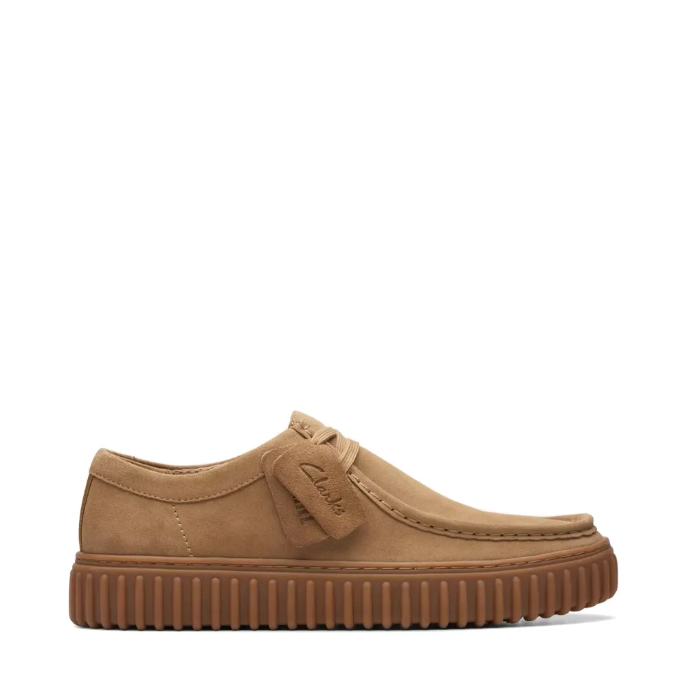 Clarks Herren Torhill Wildleder-Mokassins in Dunkelsand