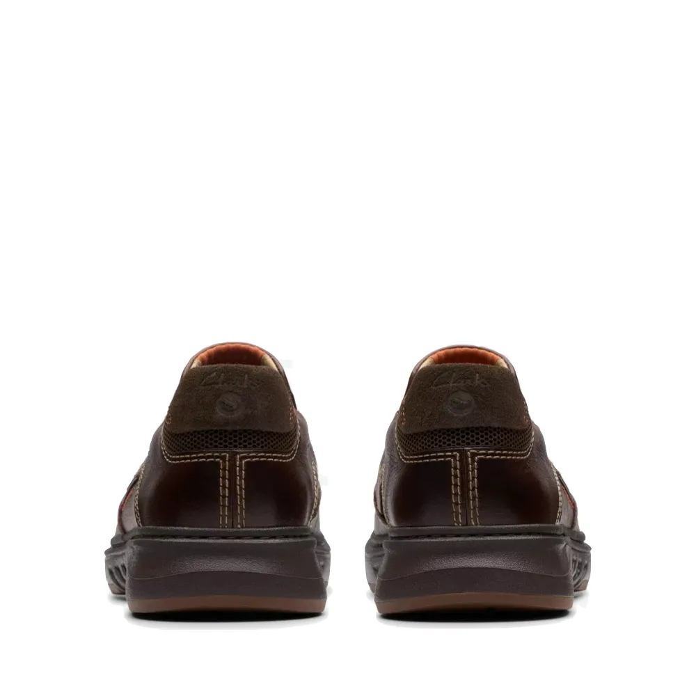 Clarks Herren Un Briley Step Leder Slip-On Schuh in Mahagoni