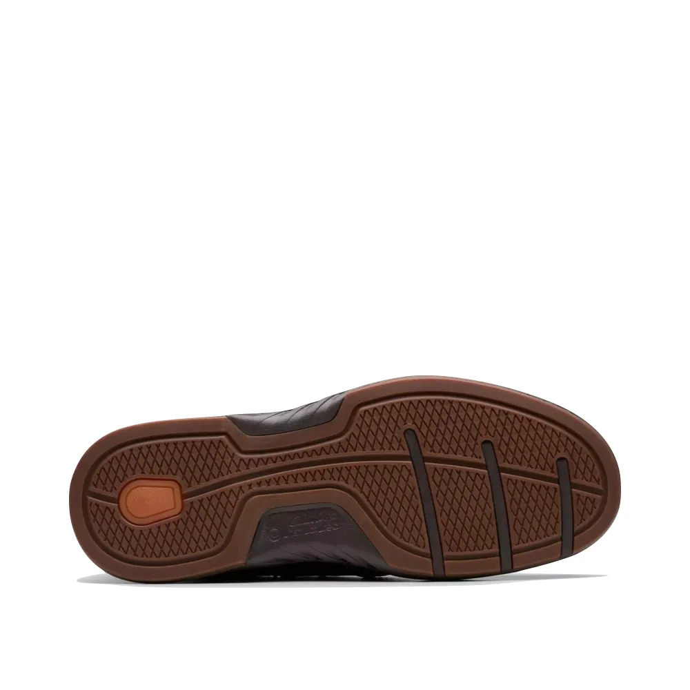 Clarks Herren Un Briley Step Leder Slip-On Schuh in Mahagoni
