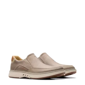 Clarks Herren Un Briley Step Slip-On in Hellgrau