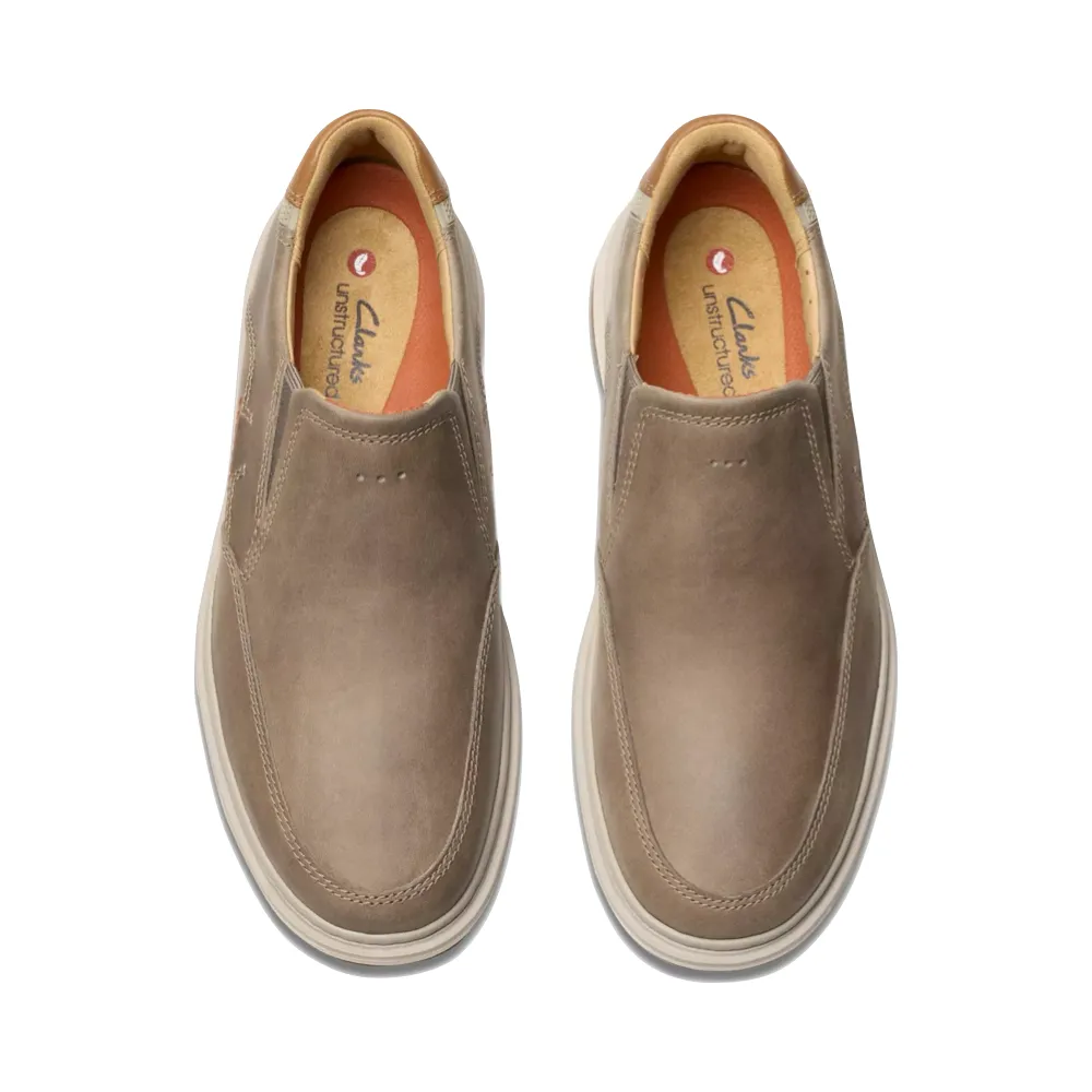 Clarks Herren Un Briley Step Slip-On in Hellgrau