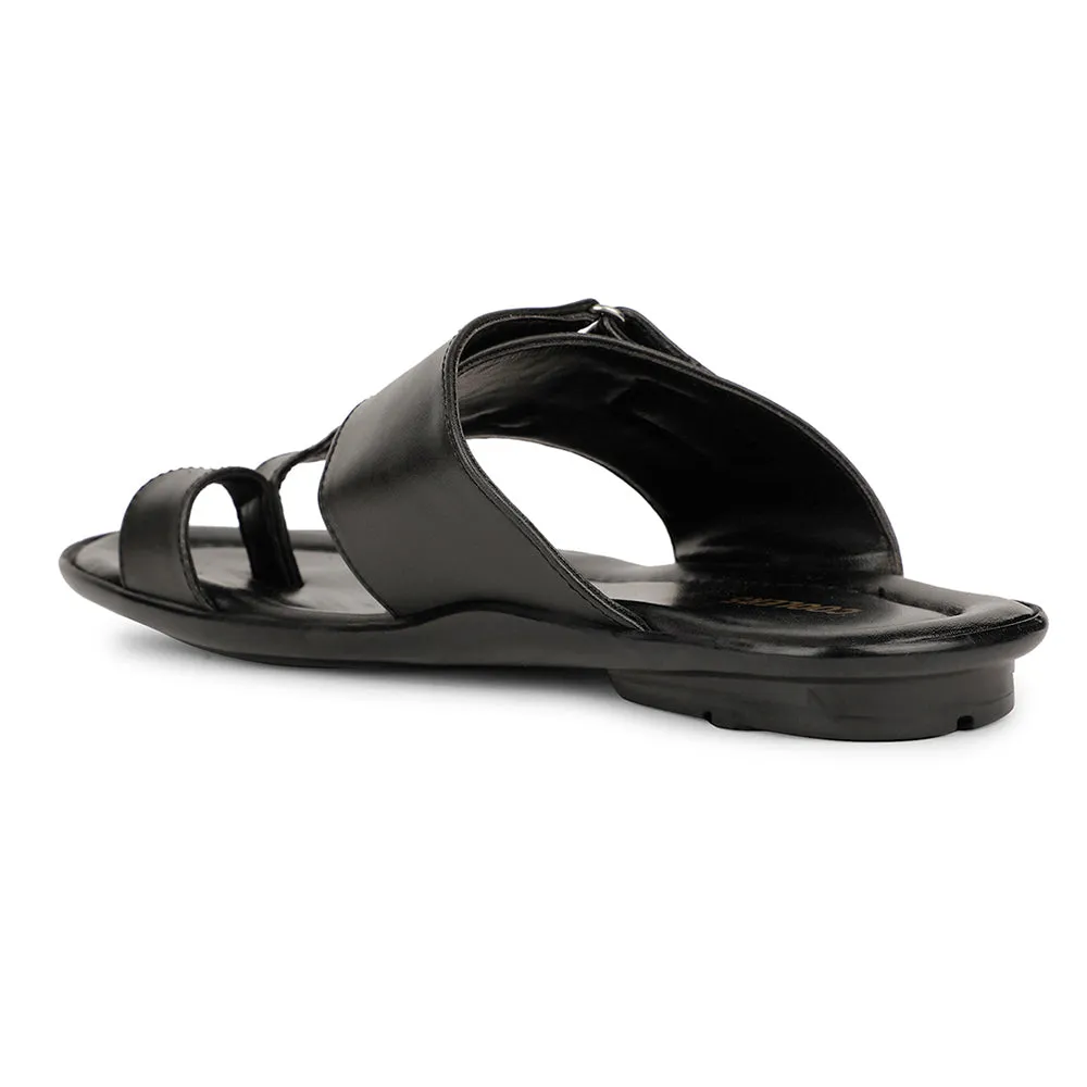 Liberty ORTIZ-30 Bequeme Schwarze Hausschuhe Für Herren