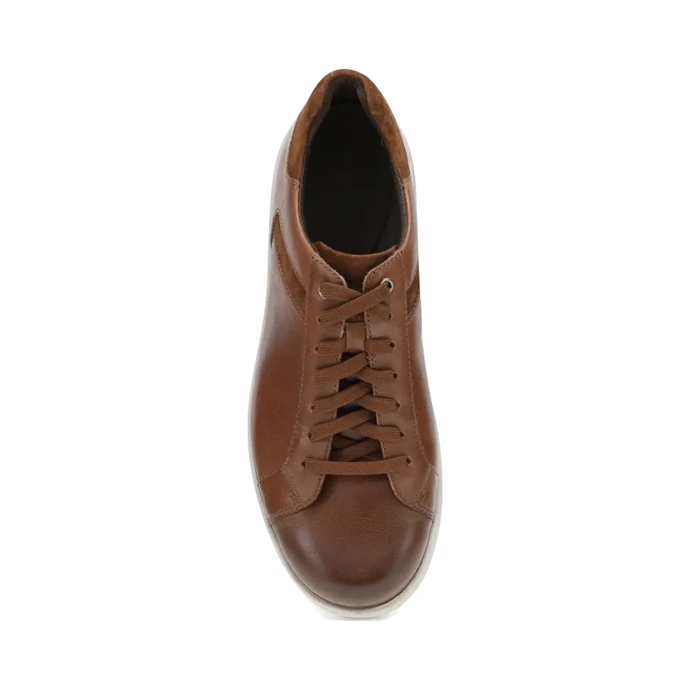 Dansko Herren Trevor Leder-Schnürsneaker in Beige