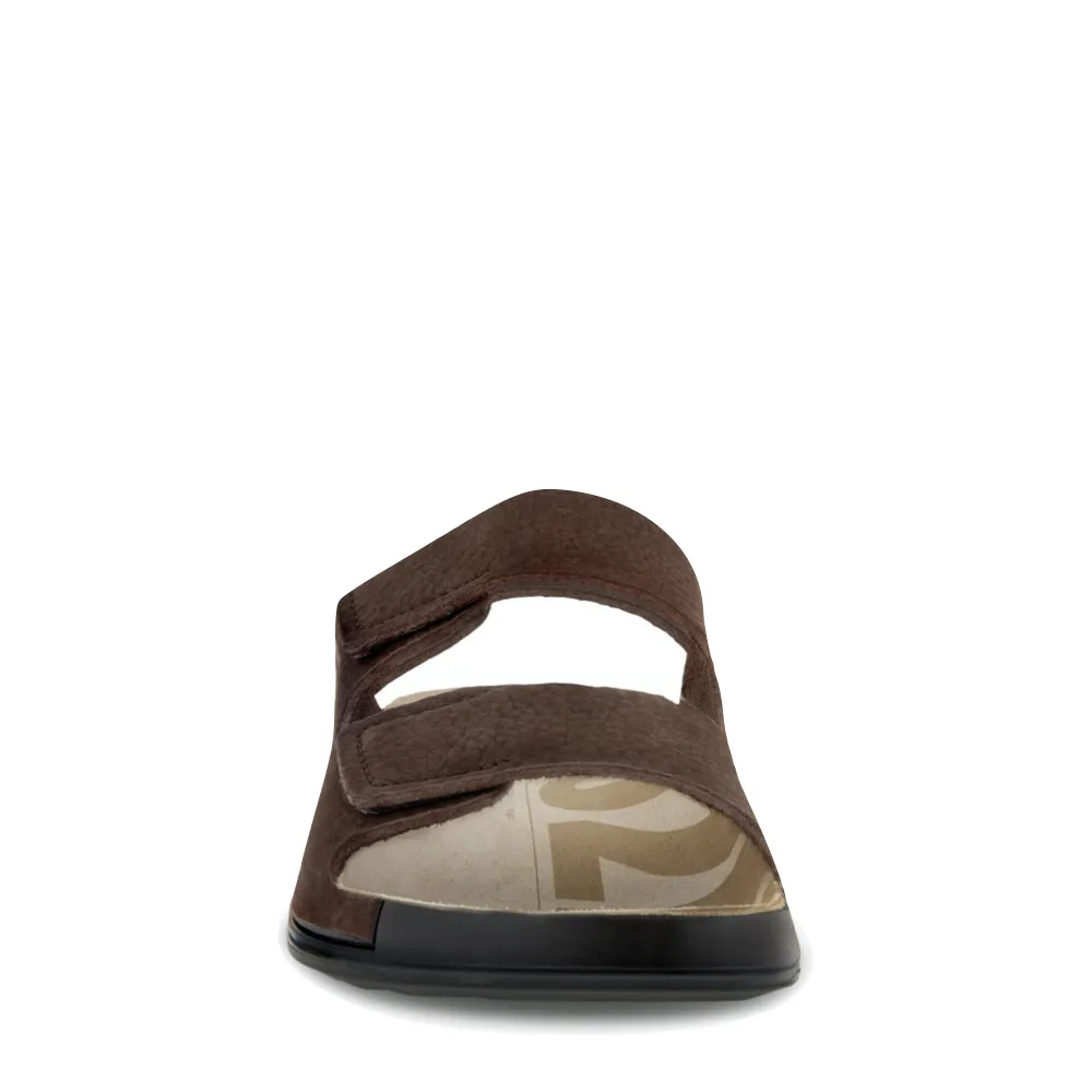 Ecco Herren Cozmo Slide Sandale in Mokka Braun