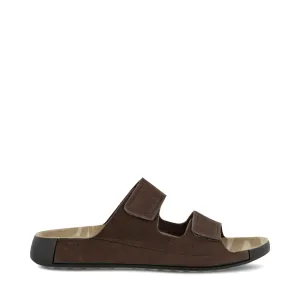 Ecco Herren Cozmo Slide Sandale in Mokka Braun