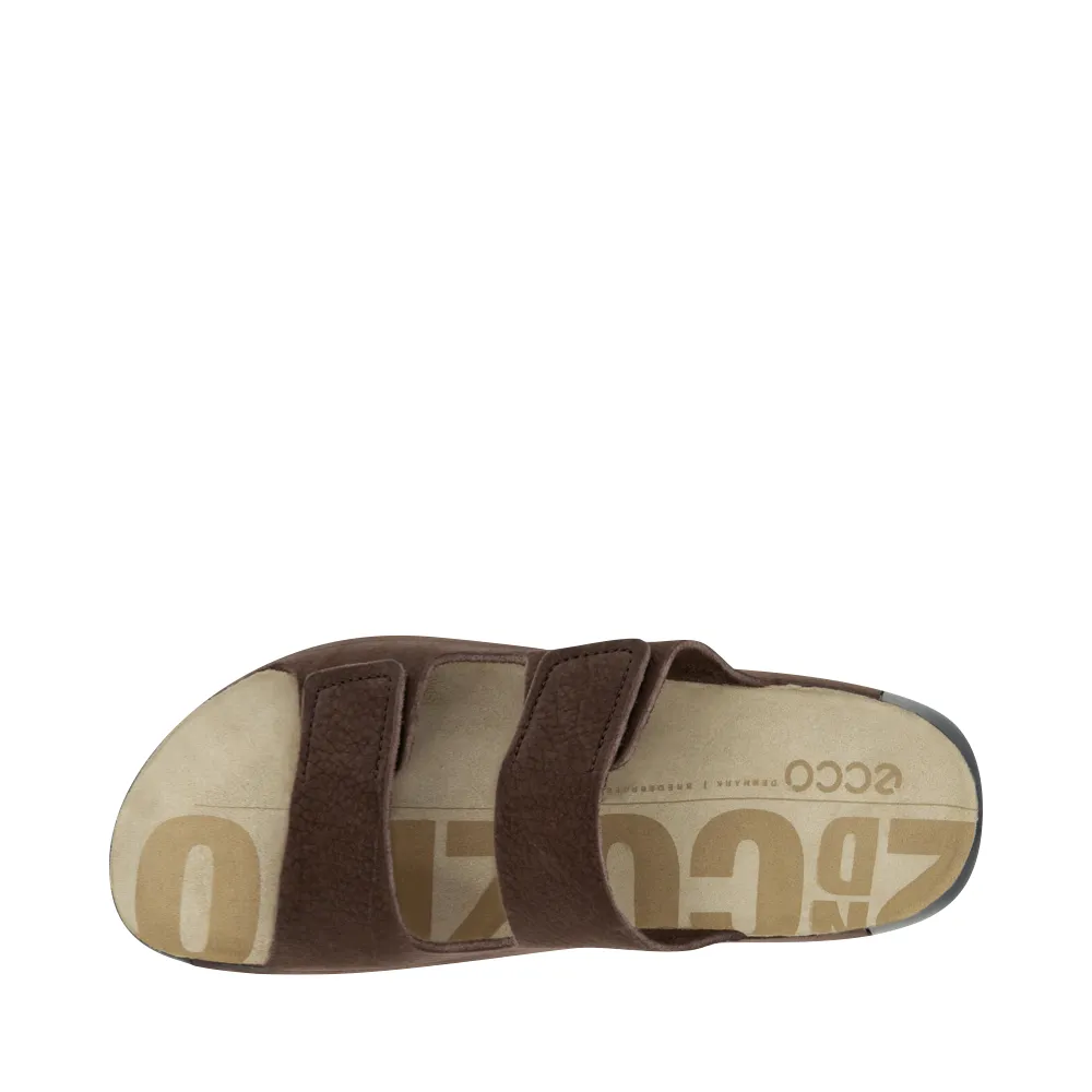 Ecco Herren Cozmo Slide Sandale in Mokka Braun