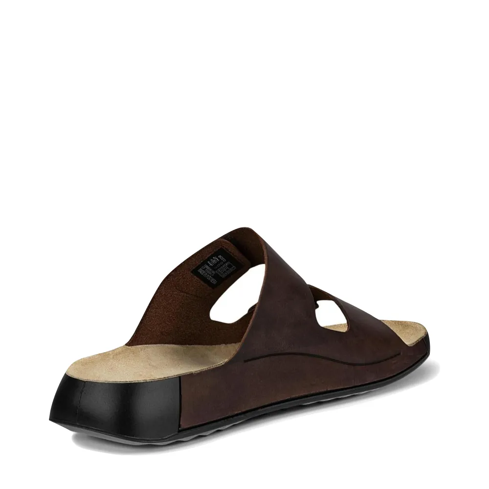 Ecco Herren Cozmo Slide Sandale in Pflanzerde Braun