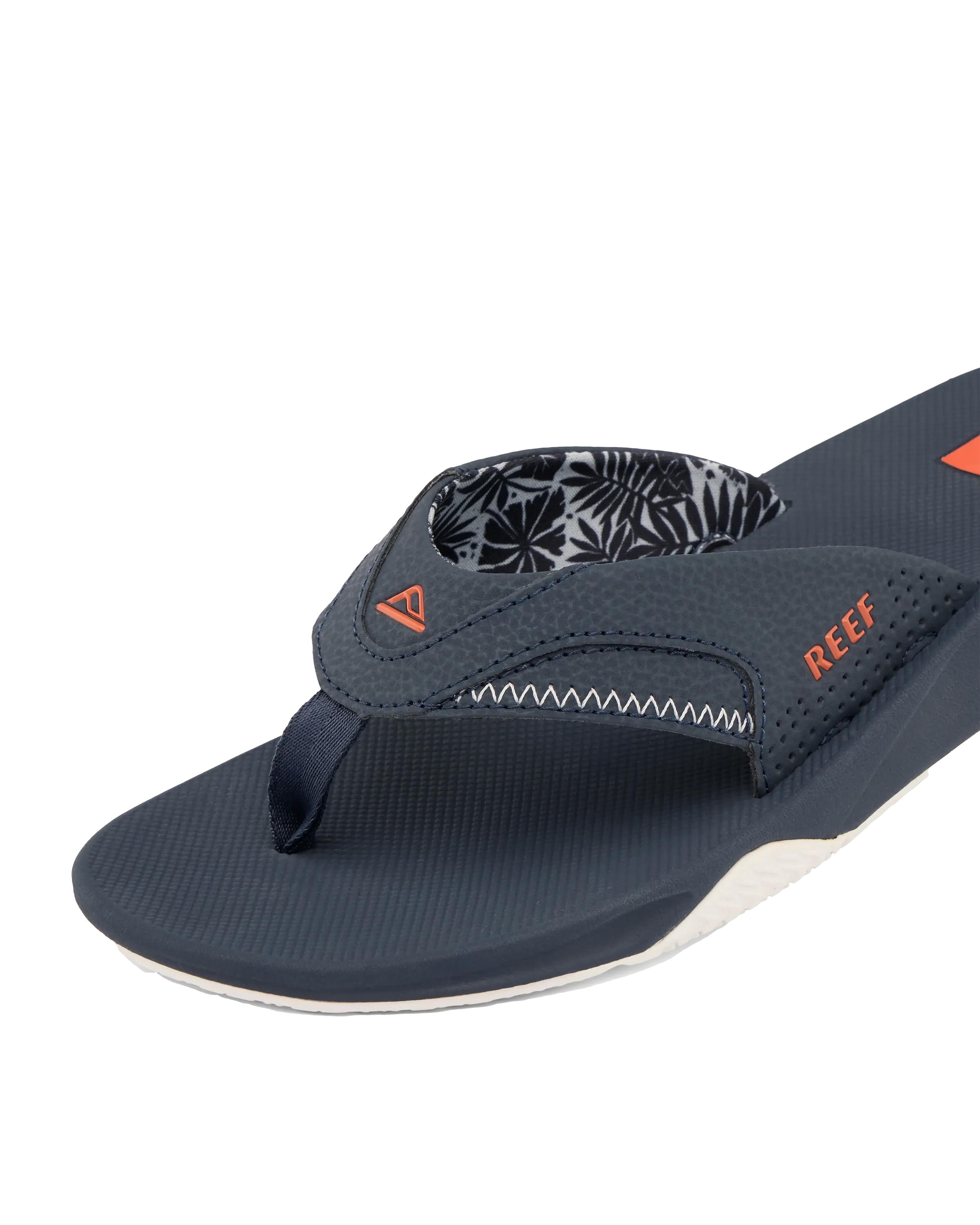 Fanning Flip-Flops in Marineblau & Orange