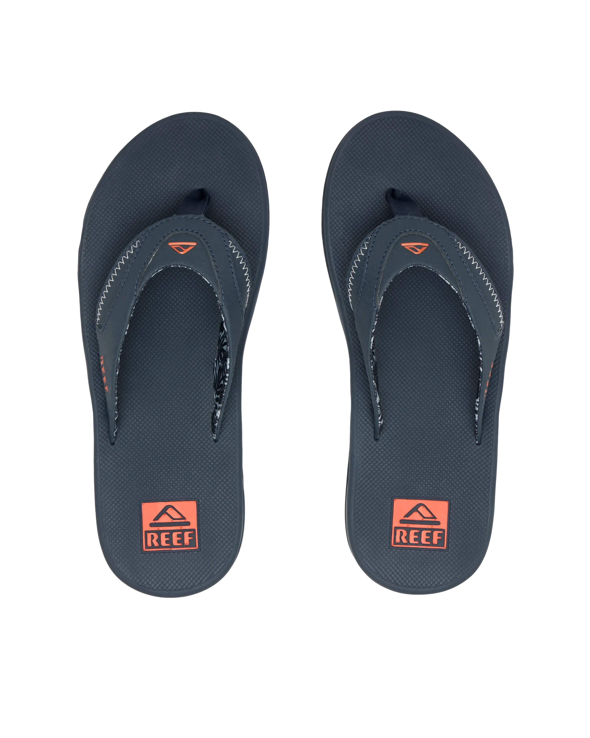 Fanning Flip-Flops in Marineblau & Orange