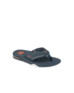 Fanning Flip-Flops in Marineblau & Orange