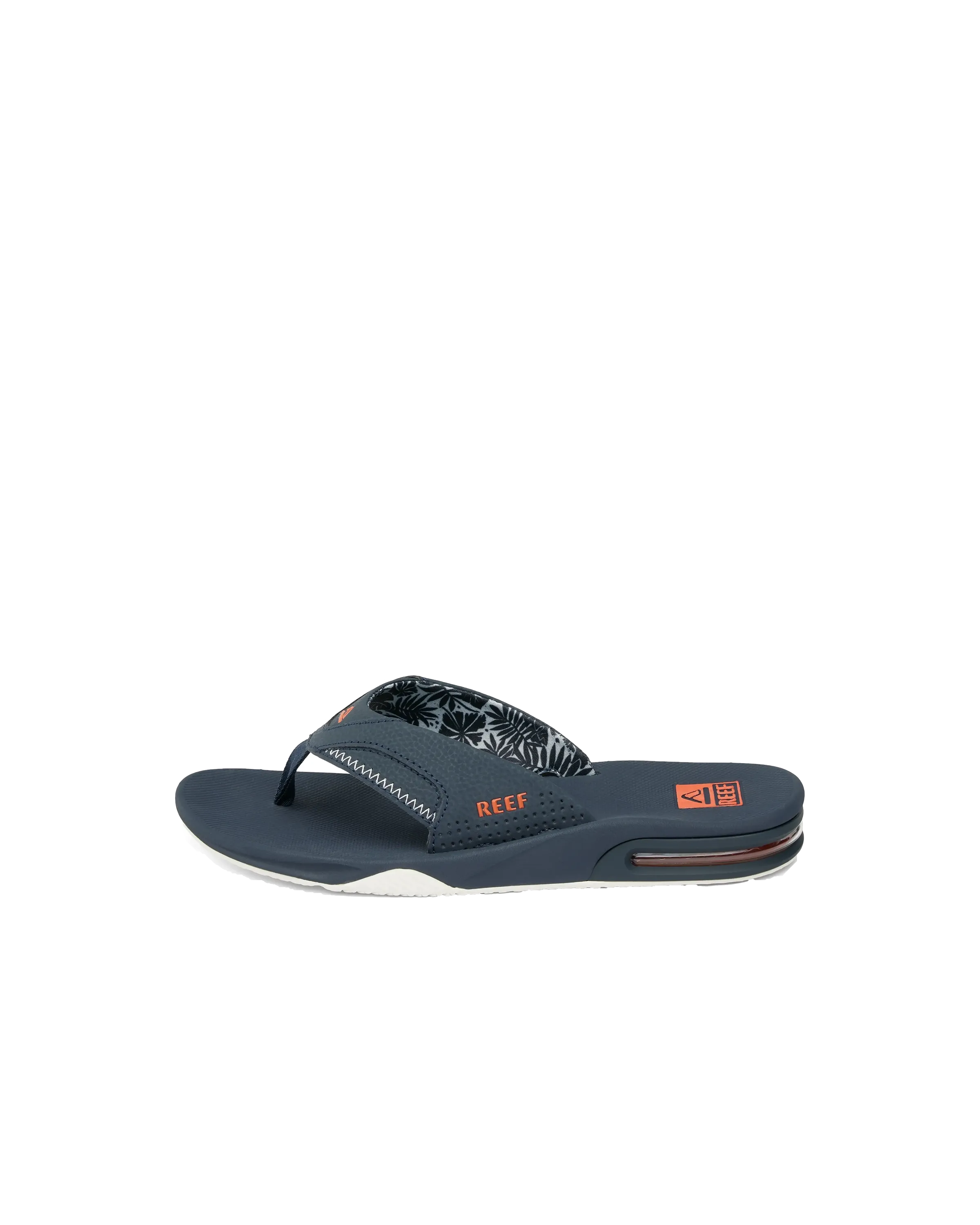 Fanning Flip-Flops in Marineblau & Orange