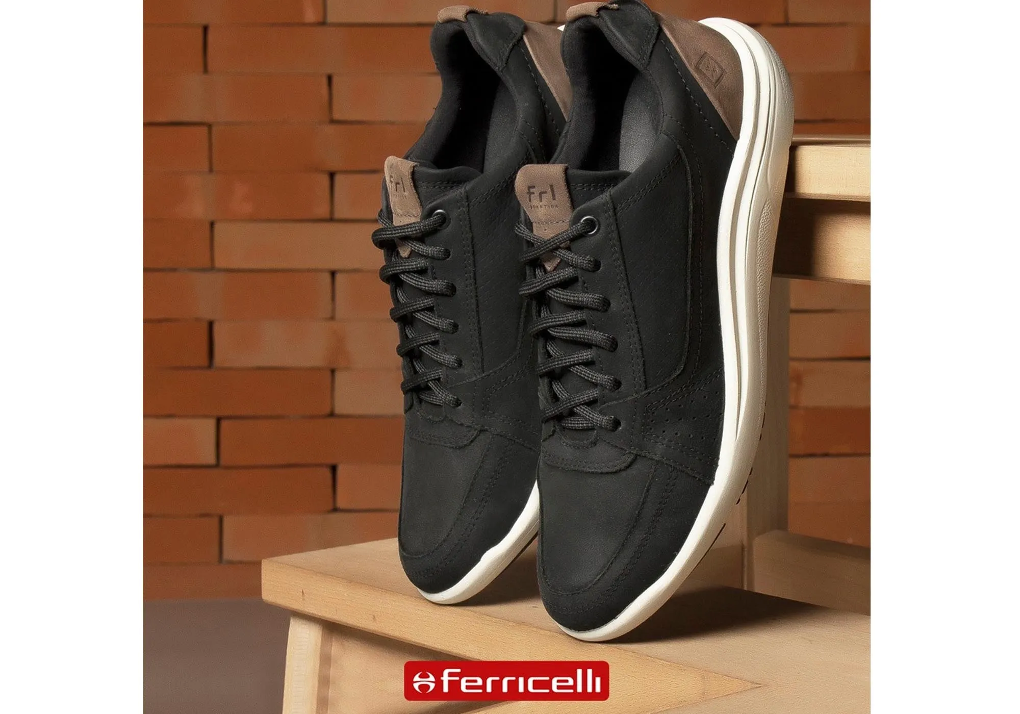 Ferricelli Grant Herren Ledercasualschuhe mit Polsterung, hergestellt in Brasilien Ferricelli Schuhe