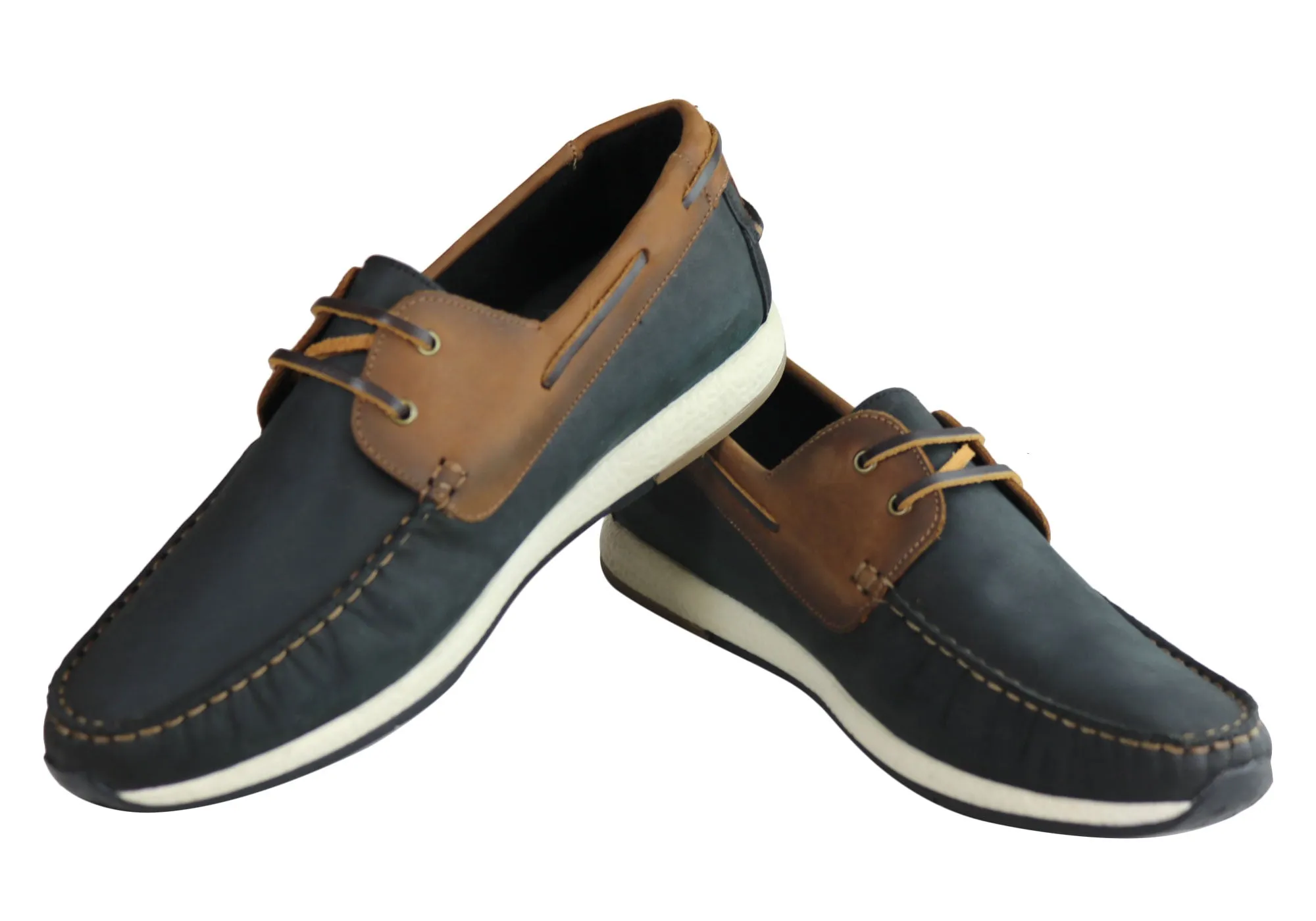 Ferricelli Nathan Herren Freizeit-Lederschuhe mit Schnürung Hergestellt in Brasilien Ferricelli Schuhe