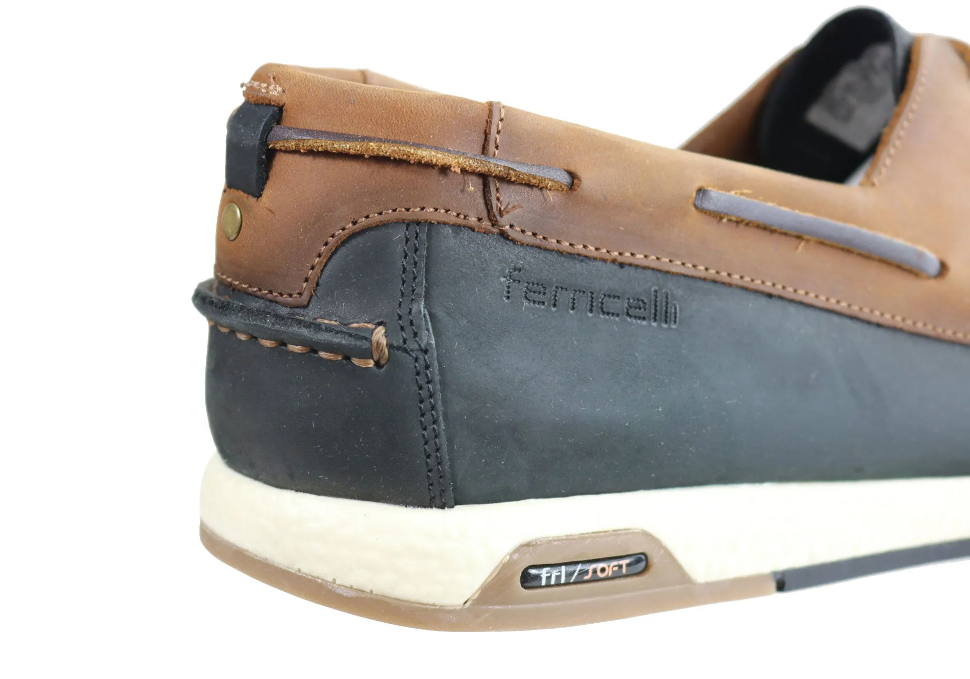 Ferricelli Nathan Herren Freizeit-Lederschuhe mit Schnürung Hergestellt in Brasilien Ferricelli Schuhe