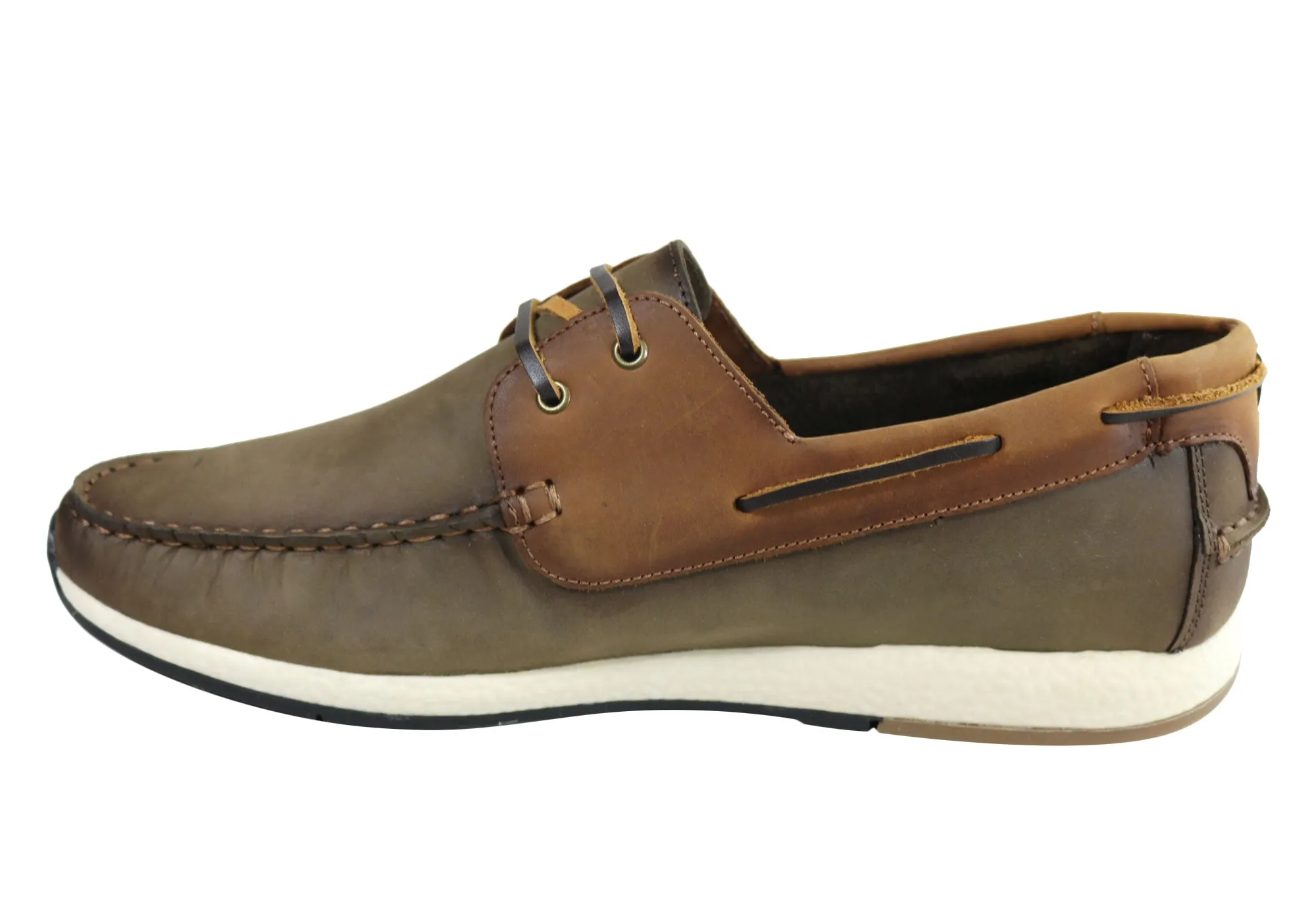 Ferricelli Nathan Herren Freizeit-Lederschuhe mit Schnürung Hergestellt in Brasilien Ferricelli Schuhe