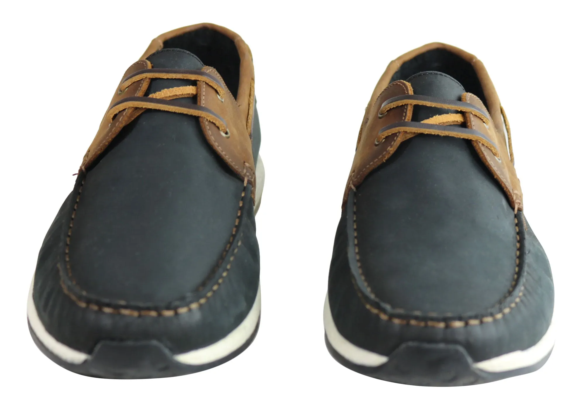 Ferricelli Nathan Herren Freizeit-Lederschuhe mit Schnürung Hergestellt in Brasilien Ferricelli Schuhe