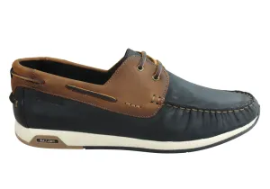 Ferricelli Nathan Herren Freizeit-Lederschuhe mit Schnürung Hergestellt in Brasilien Ferricelli Schuhe