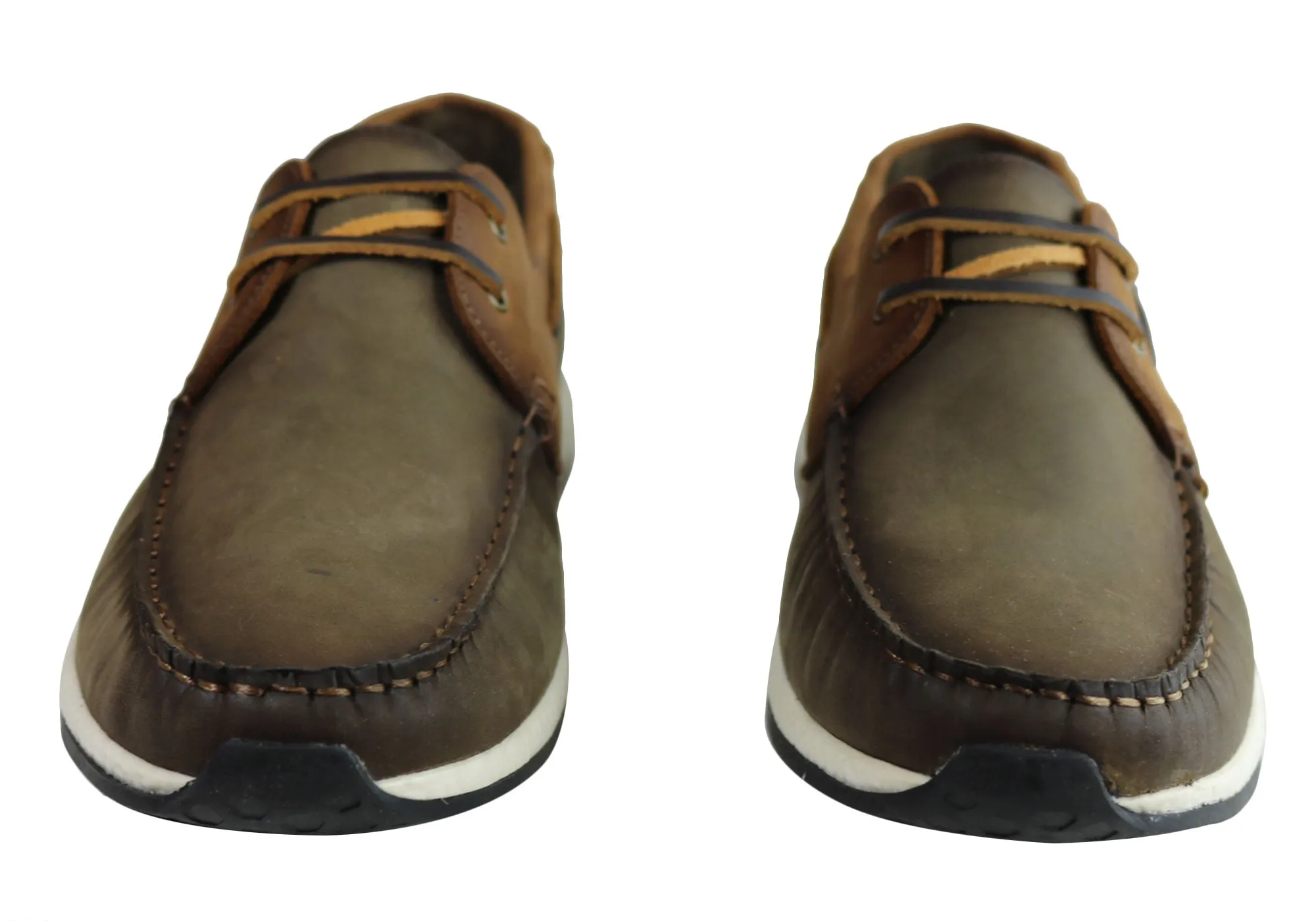 Ferricelli Nathan Herren Freizeit-Lederschuhe mit Schnürung Hergestellt in Brasilien Ferricelli Schuhe