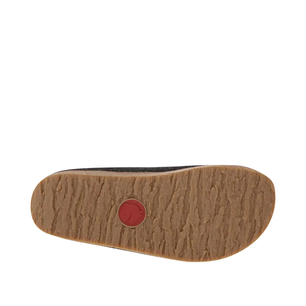 Haflinger Grizzly Woll-Clog in Anthrazit