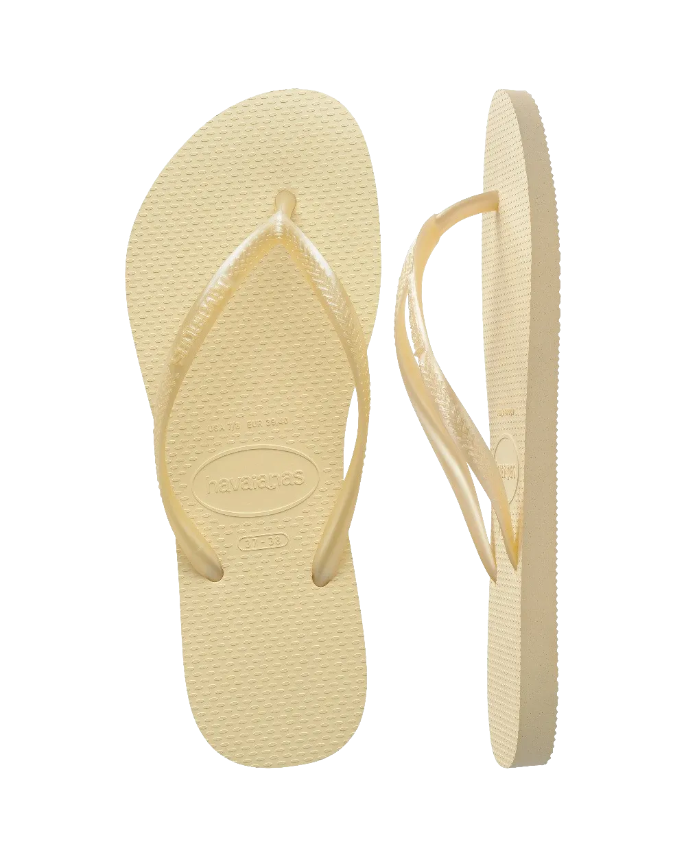 Havaianas Schuhe Slim Flip Flops in Buttercreme