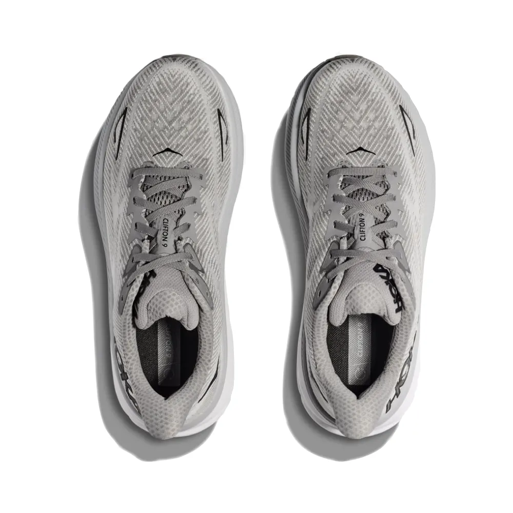 Hoka Herren Clifton 9 Sneaker in Hafennebel/Schwarz