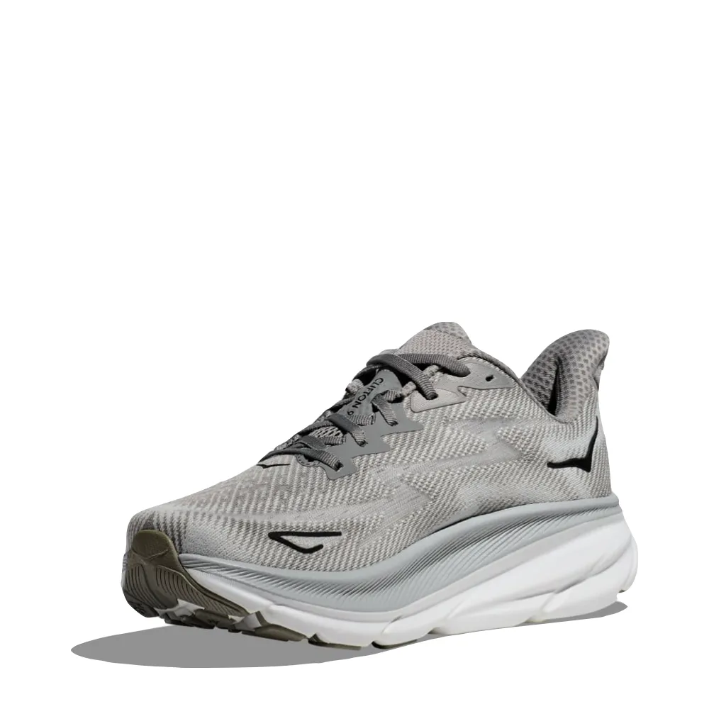 Hoka Herren Clifton 9 Sneaker in Hafennebel/Schwarz