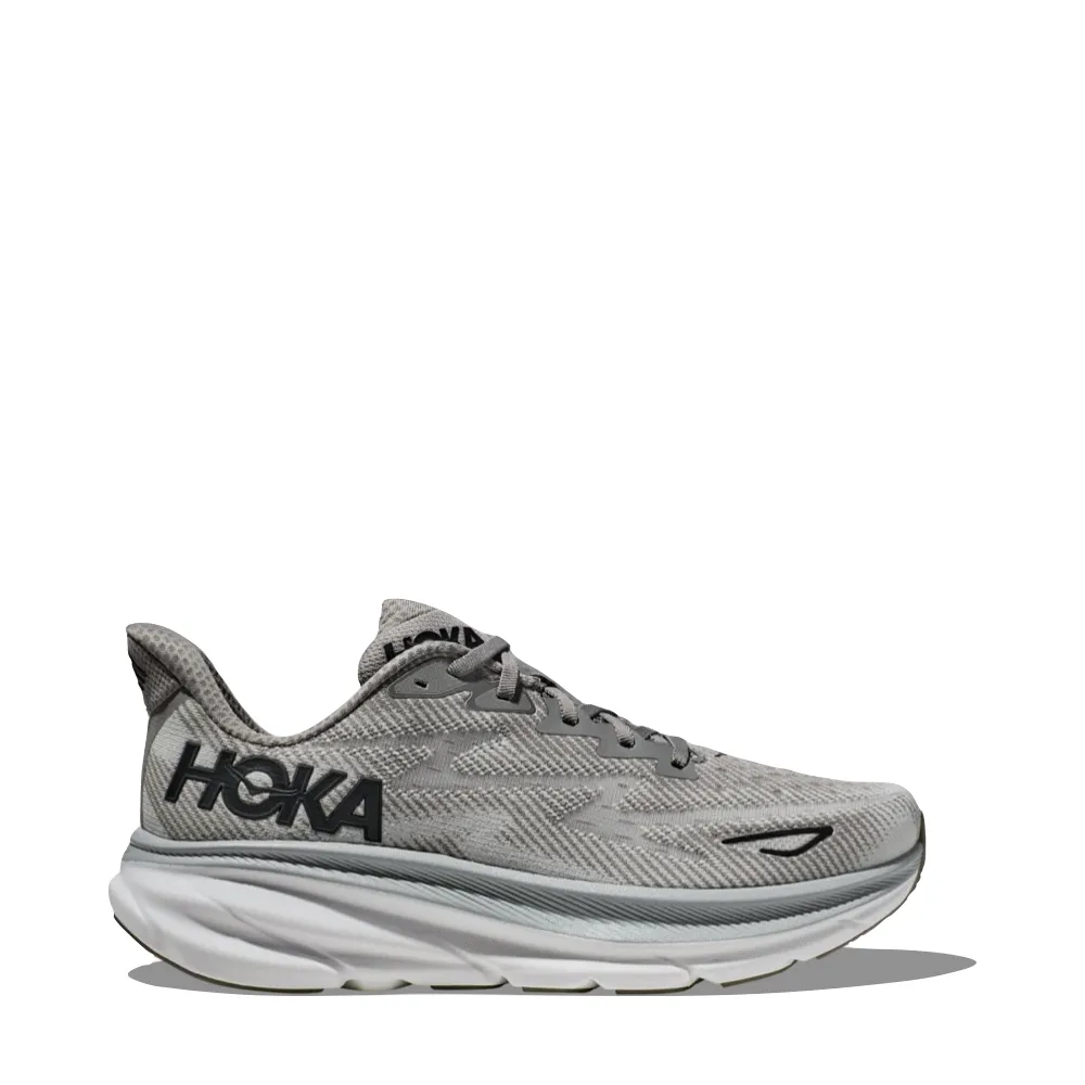 Hoka Herren Clifton 9 Sneaker in Hafennebel/Schwarz