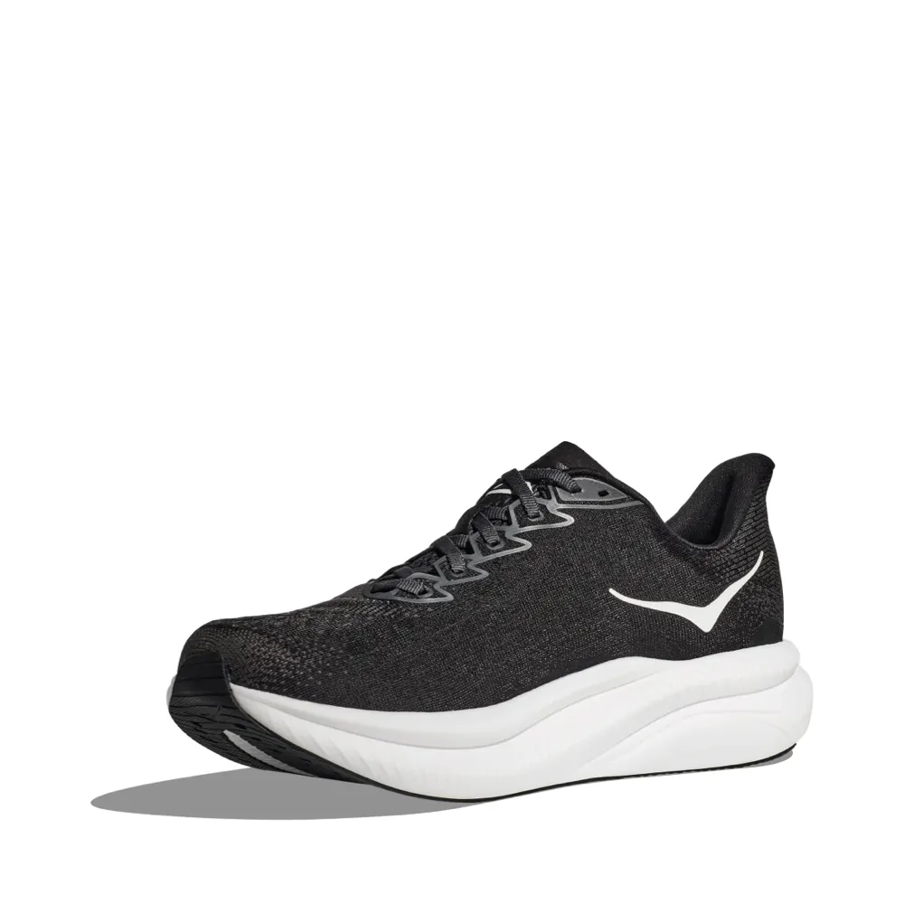Hoka Herren Mach 6 Sneaker in Schwarz/Weiß