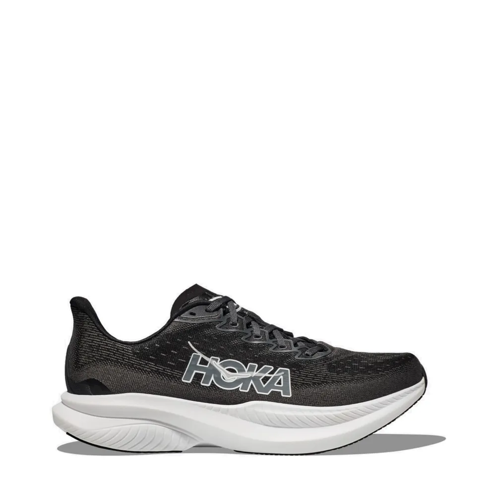 Hoka Herren Mach 6 Sneaker in Schwarz/Weiß