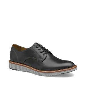 Johnston & Murphy Herren Upton Plain Toe Leder Schnür-Oxford in Schwarz