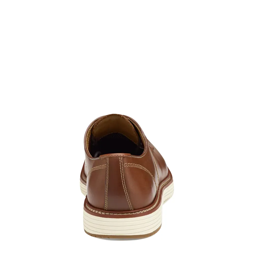 Johnston & Murphy Herren Upton Plain Toe Leder Schnür-Oxford in Hellbraun