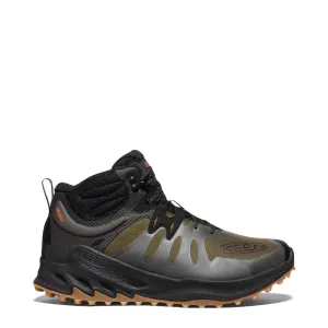 KEEN Herren Zionic wasserdichte Wanderstiefel in Dunkeloliv/Scharlachrot