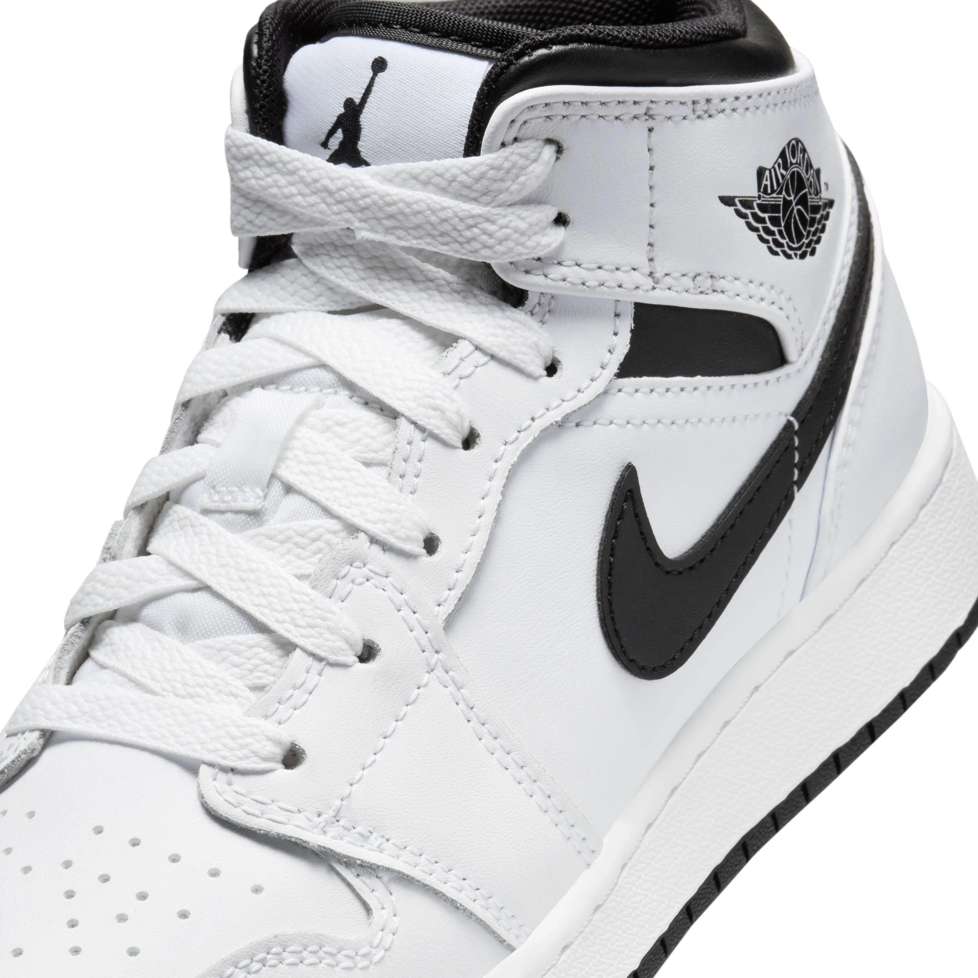 Kids Air Jordan 1 Mid 'Weiß'