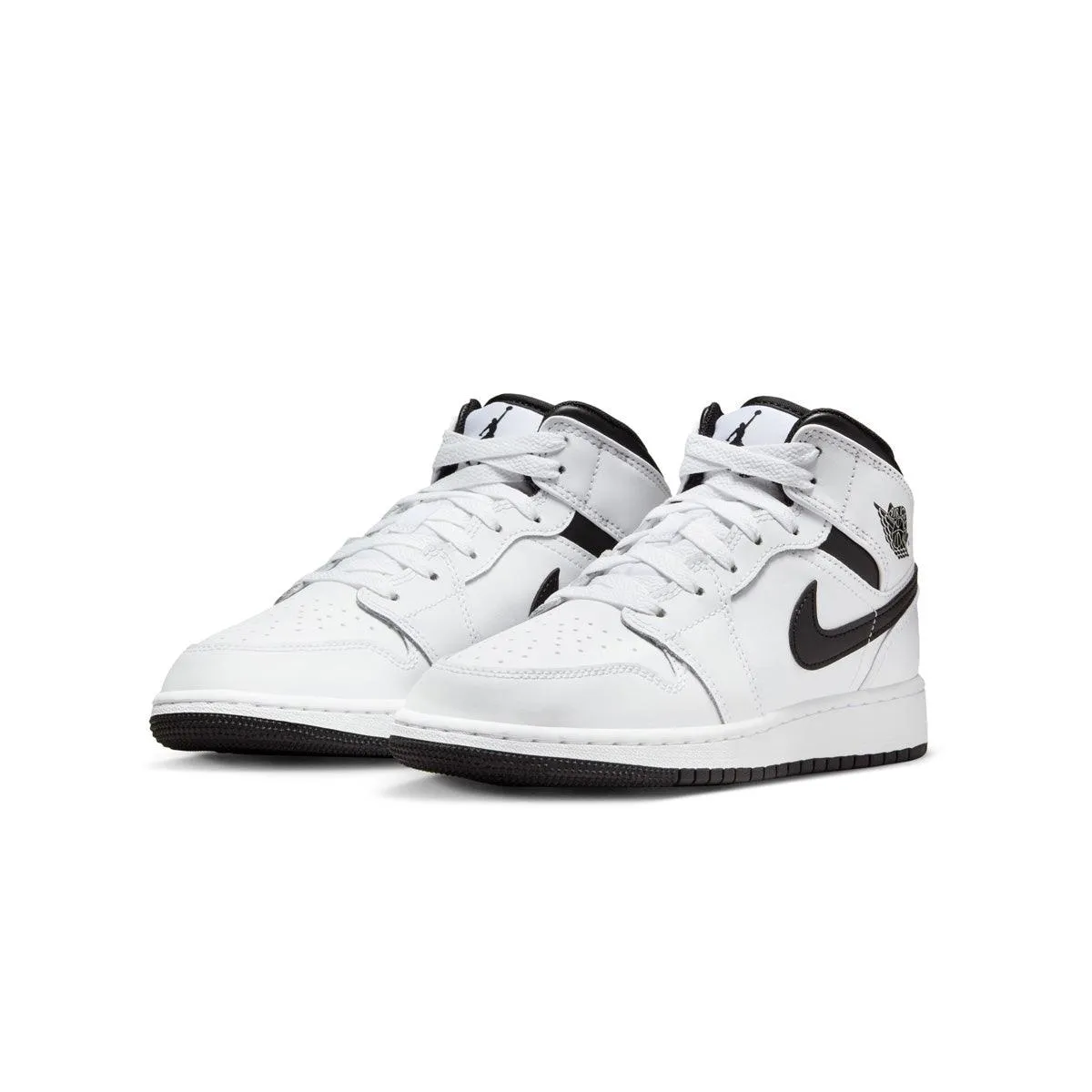 Kids Air Jordan 1 Mid 'Weiß'