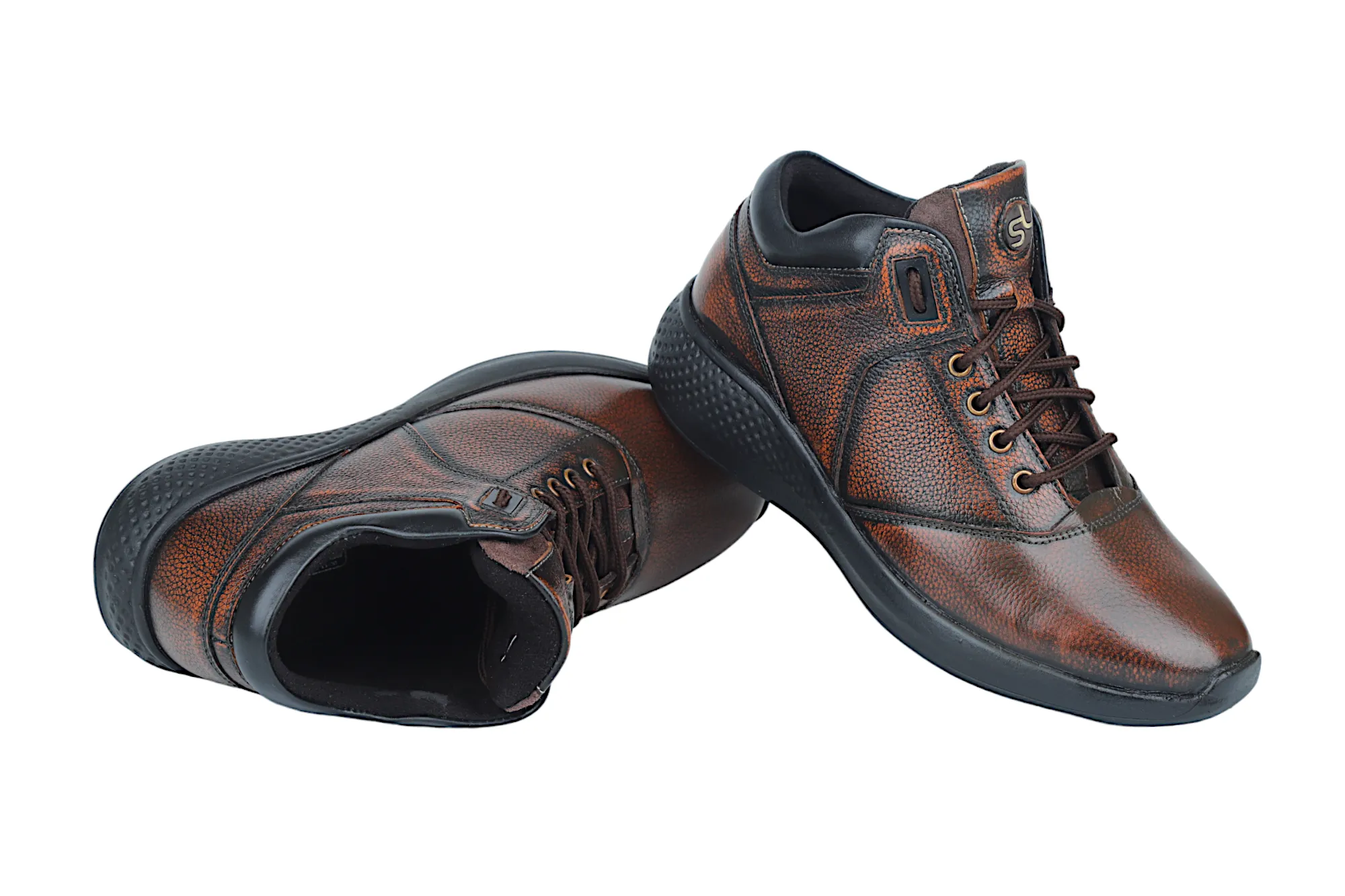 Herren Leder Freizeitschuhe 38016
