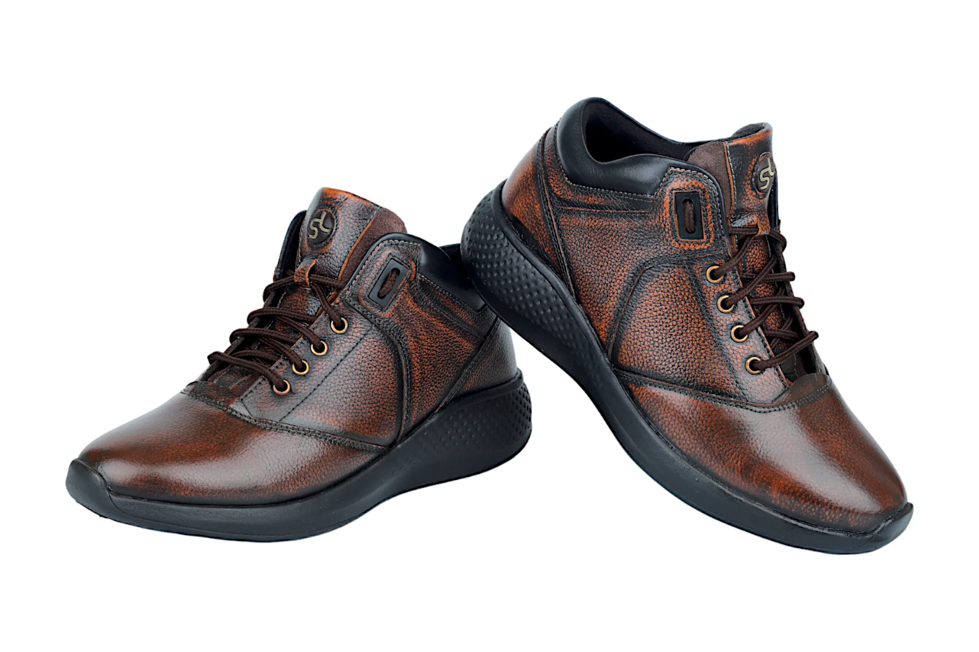 Herren Leder Freizeitschuhe 38016