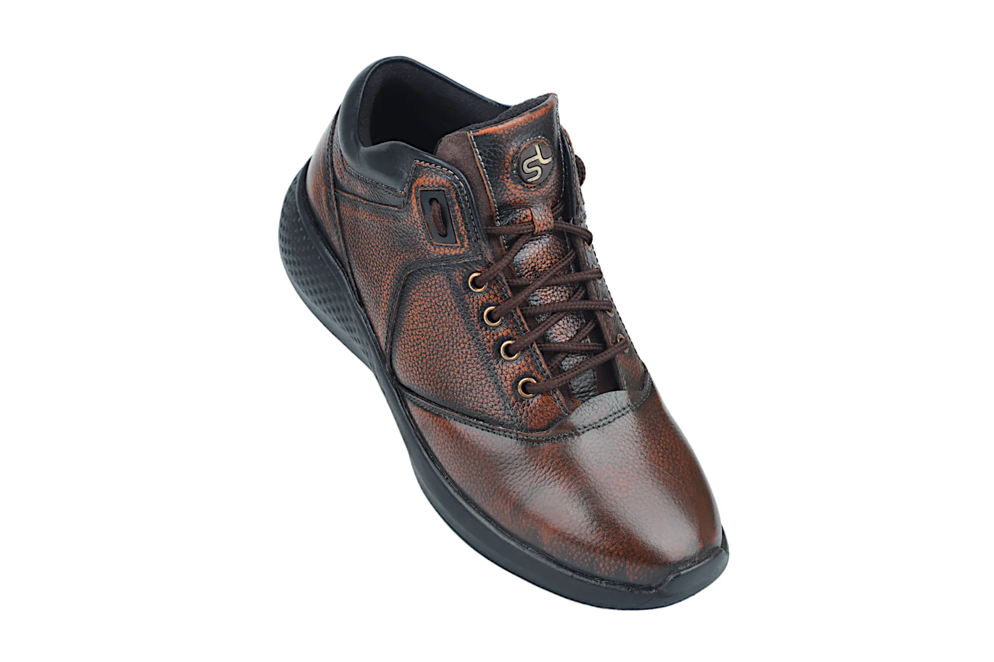 Herren Leder Freizeitschuhe 38016