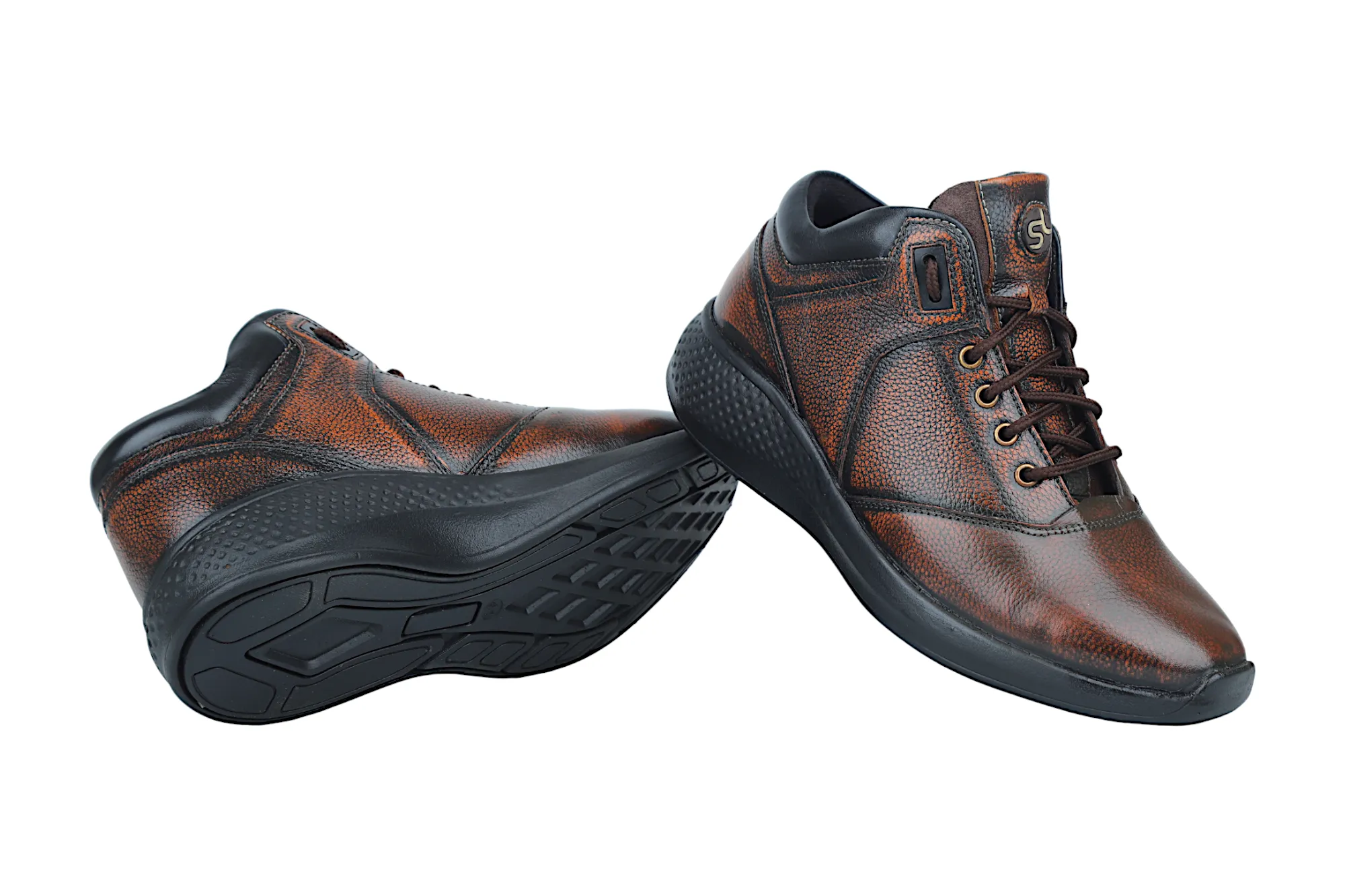 Herren Leder Freizeitschuhe 38016