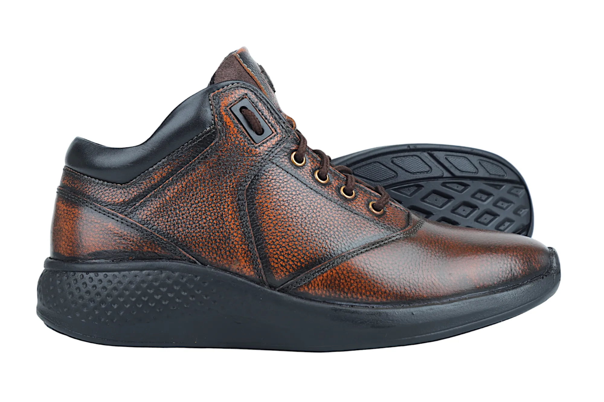 Herren Leder Freizeitschuhe 38016