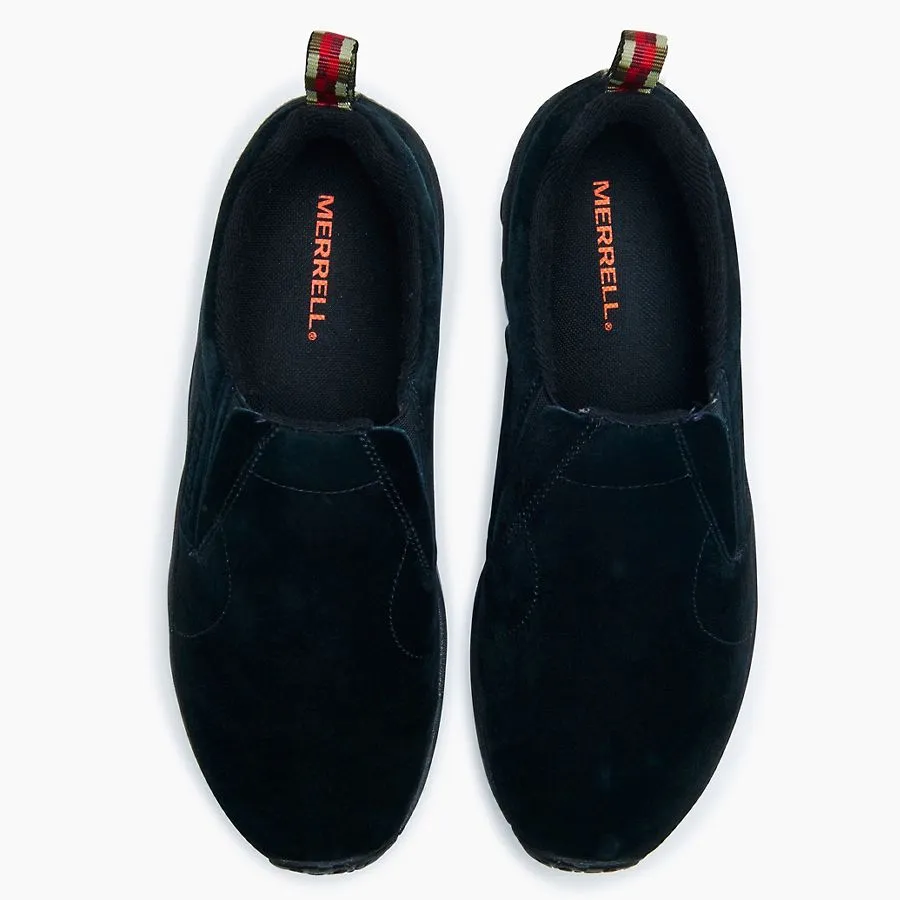 Merrell Herren Jungle Moc Pigskin Nubuck Schlüpfer in Mitternachtsschwarz