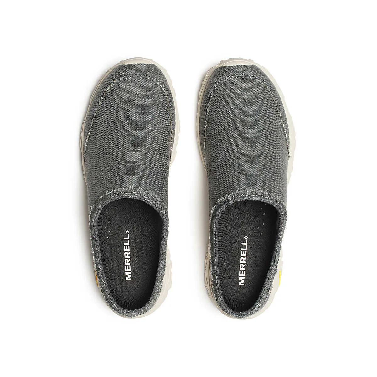 Merrell Herren Moab 2 Slide Canvas 1TRL Clog in Alloy