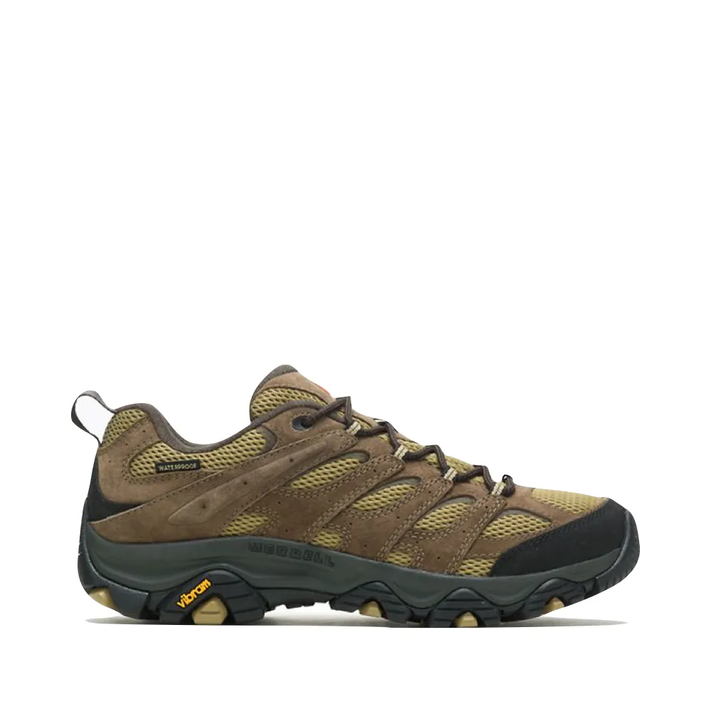 Merrell Herren Moab 3 Wasserdichter Wanderer in Olive/Gummi