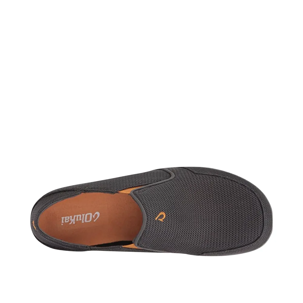 OluKai Herren Nohea Mesh Slip-On in Dunkelschatten