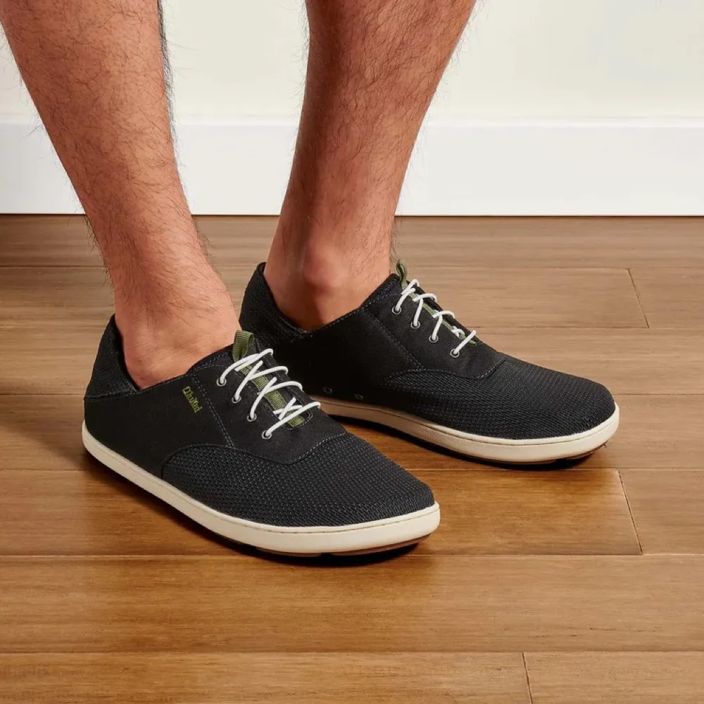 OluKai Herren Nohea Moku Mesh Slip-On in Schwarz