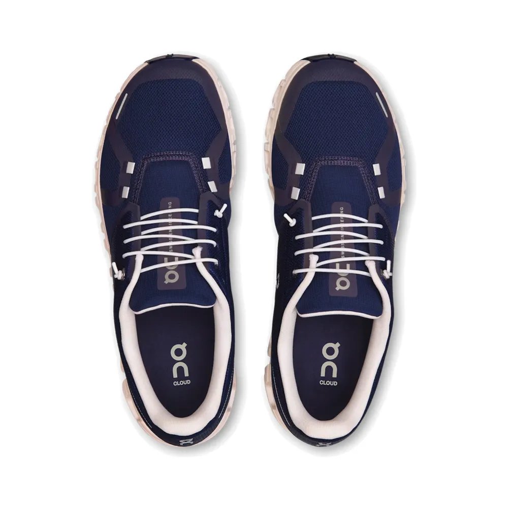On Men's Cloud 6 Sneaker in Mitternacht/Weiß