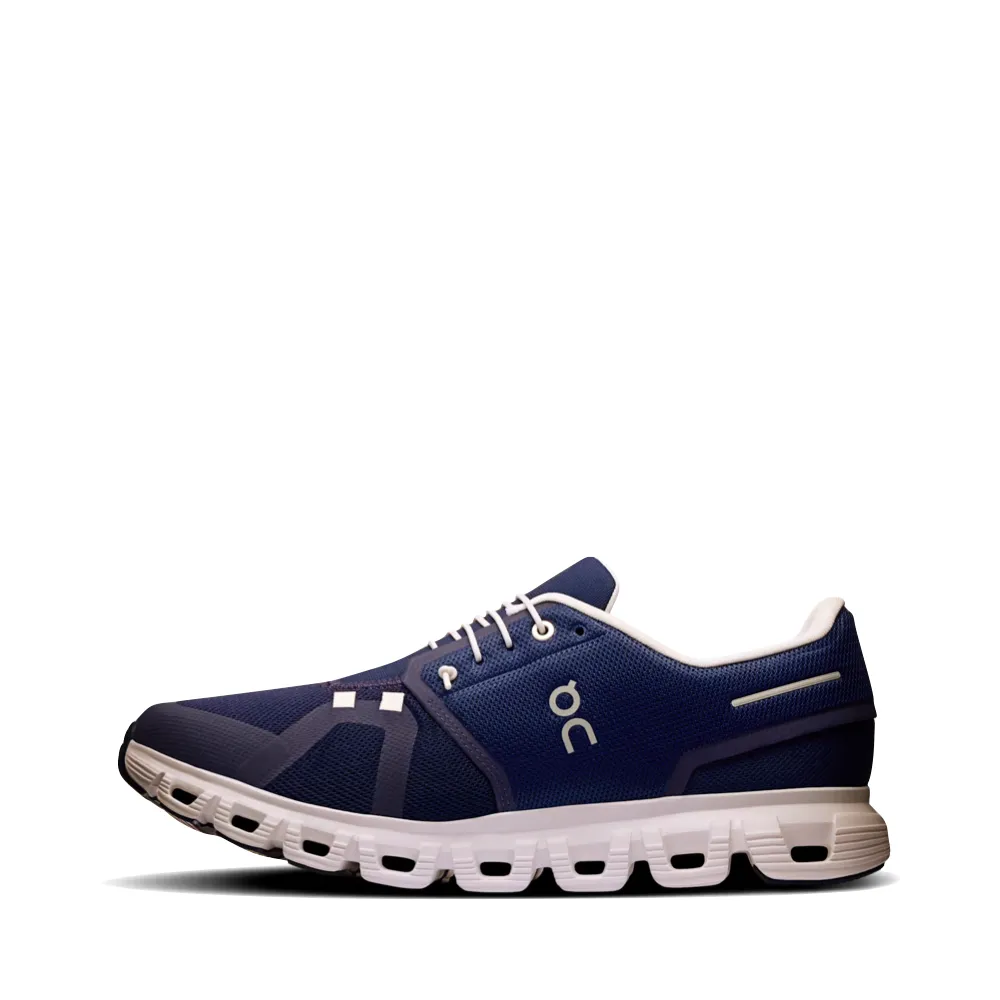 On Men's Cloud 6 Sneaker in Mitternacht/Weiß