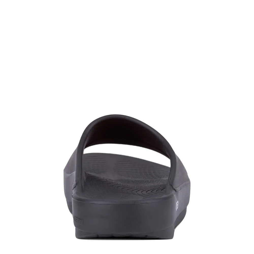OOfos OOahh Slide Sandale in Schwarz