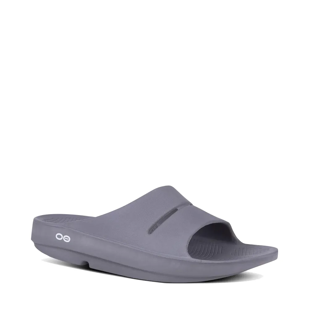 OOfos OOahh Slide Sandale in Schiefer